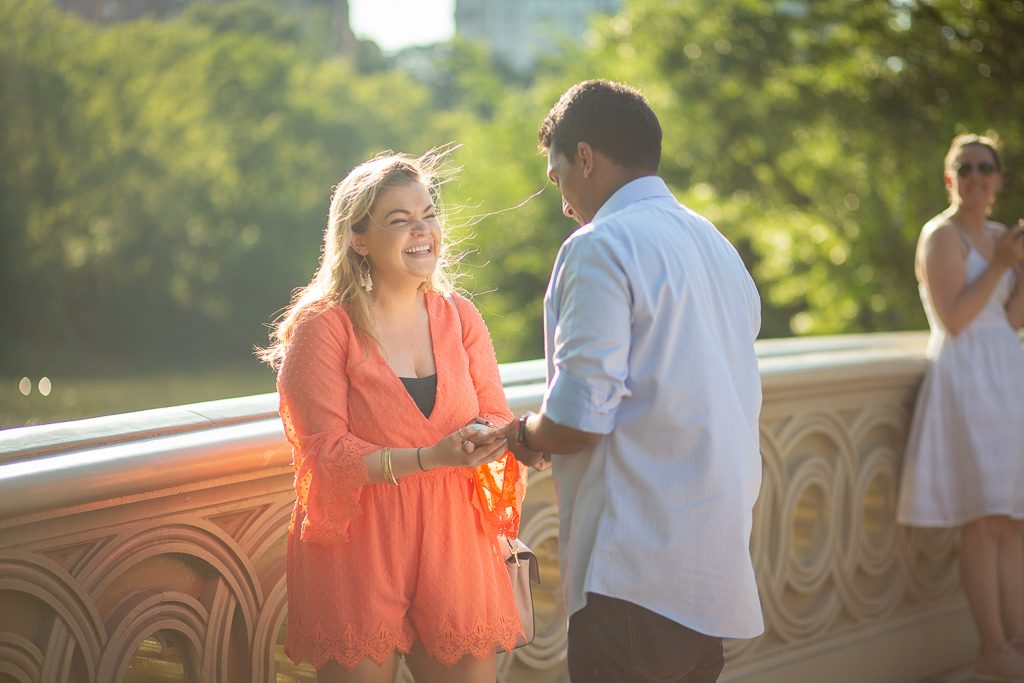 Photo Bow Bridge Engagement Proposals: Anand and Abagael