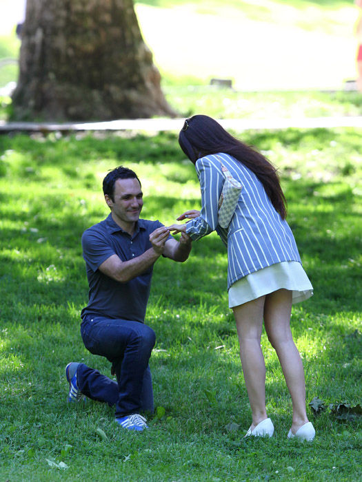 Photo Dave and Anna Central Park Engagement