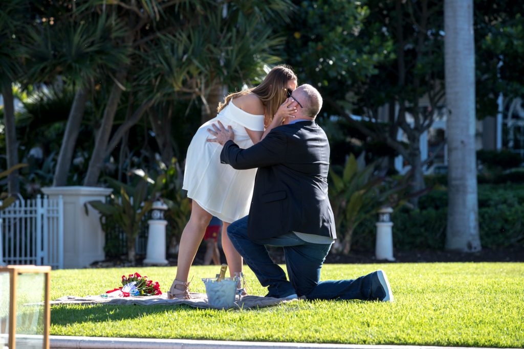 Photo How to Propose in Miami with a Surprise Romantic Champagne and Roses Setup