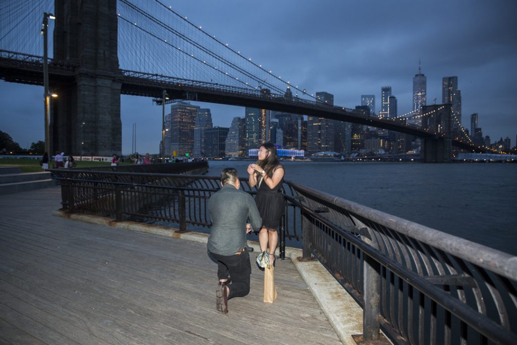 Photo New York Proposal Ideas: Brooklyn Bridge Backdrop