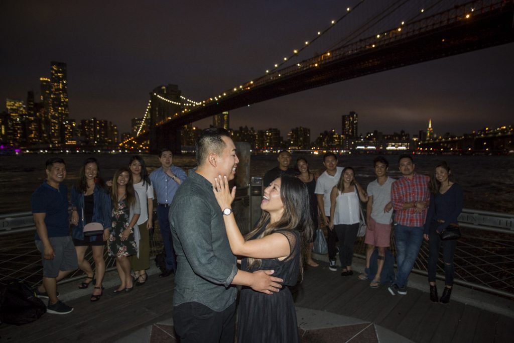 Photo New York Proposal Ideas: Brooklyn Bridge Backdrop