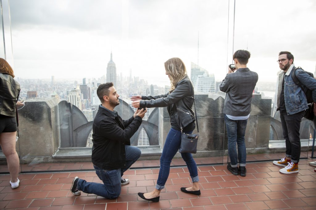 Photo Top of the Rock Engagement Proposals: Steven and Casandra