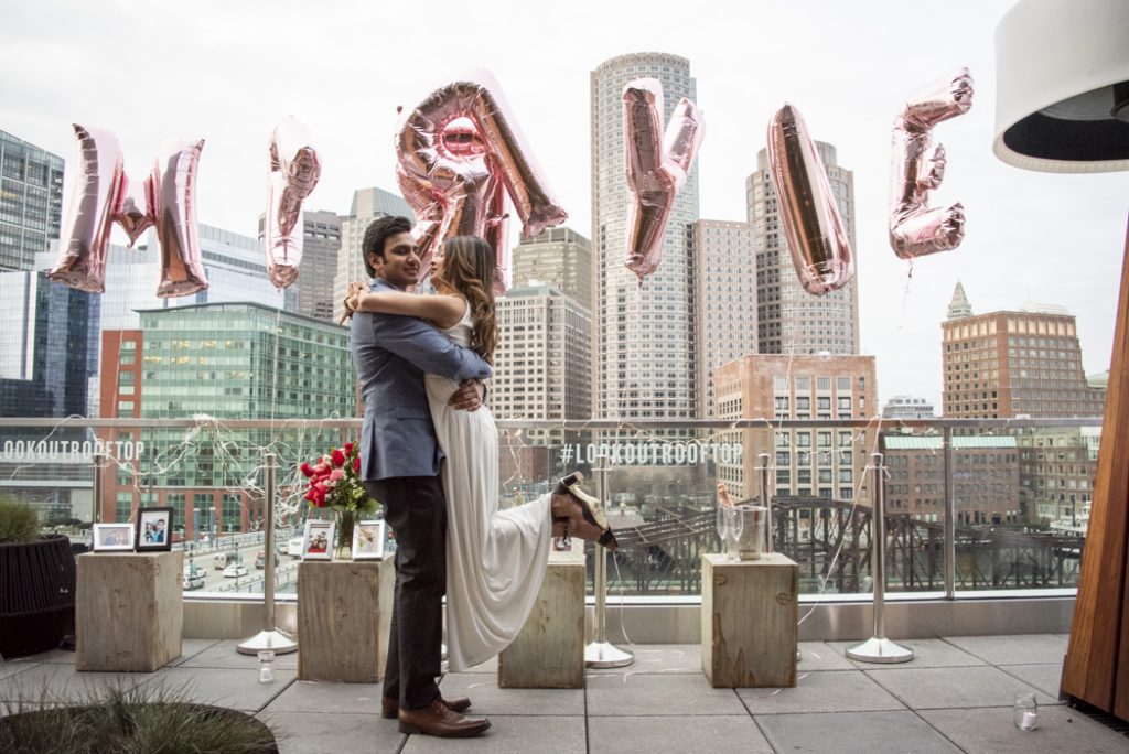 Photo Boston Engagement Proposal Ideas: Alok’s Envoy Hotel Proposal