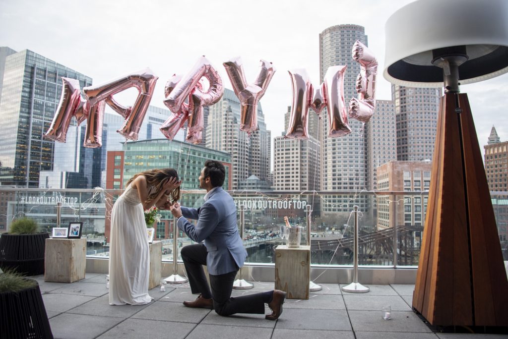 Photo Boston Engagement Proposal Ideas: Alok’s Envoy Hotel Proposal