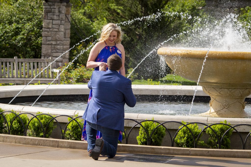 Photo Romantic Outdoor Spring Engagement Proposals