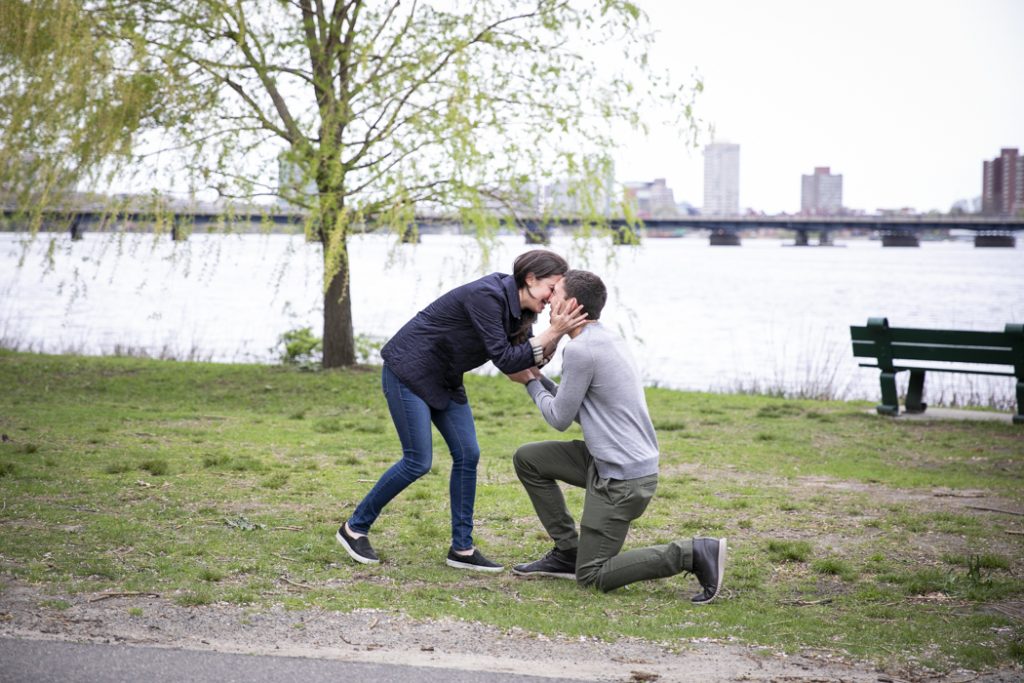 Photo Romantic Outdoor Spring Engagement Proposals Photo Romantic Outdoor Spring Engagement Proposals