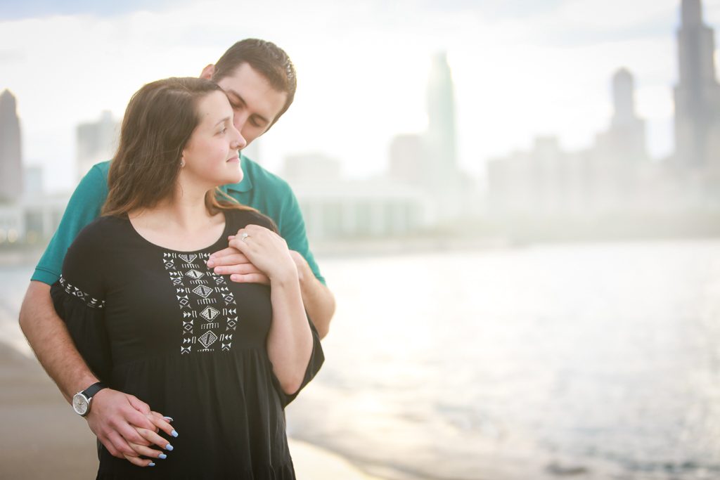 Photo Chicago Proposal Photographer: Eric and Yasmin