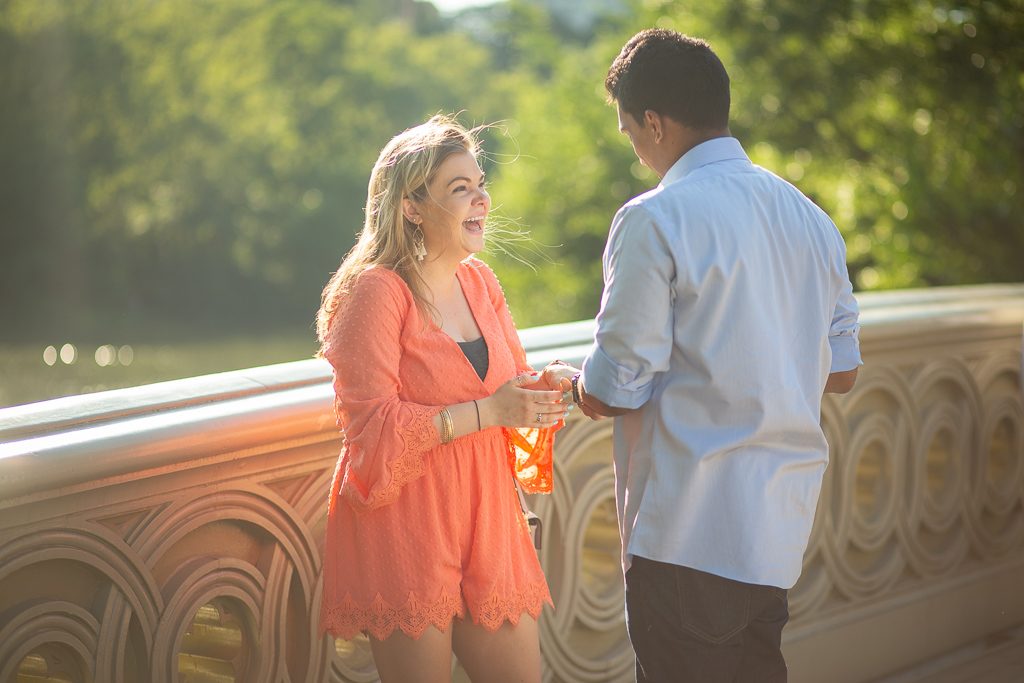 Photo Bow Bridge Engagement Proposals: Anand and Abagael