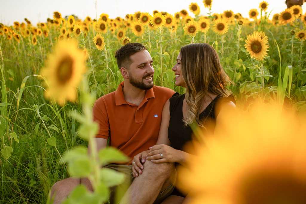 Photo Sunflower Field Proposal Photos | Chase and Bianca