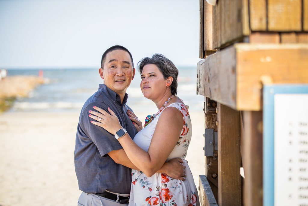 Photo Galveston Engagement Proposal Photographer: Anthony’s Beach Proposal