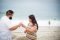 The couple enjoyed some champagne after the proposal
