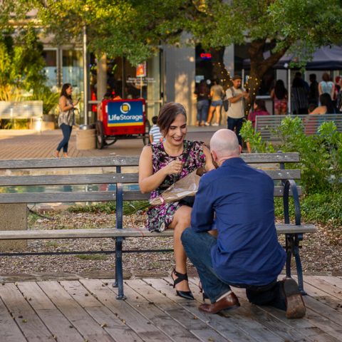 Jeff Riverwalk Sunset Proposal, San Antonio.
